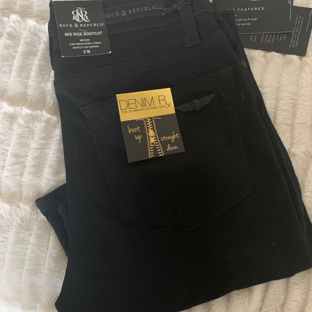 Rock & Republic Black Bootcut Jean